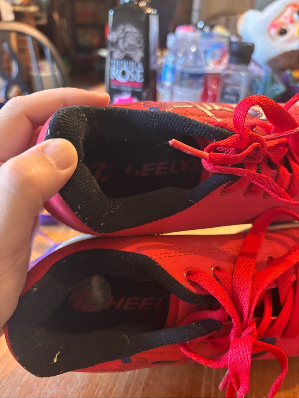 Heelys youth boys wheeled spiderman skate shoes red 5 - Picture 7 of 7